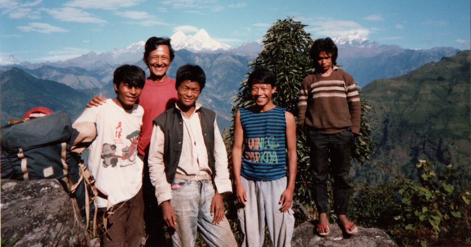 The Makalu Himal on descent from Mangeythanti Bhanjyang