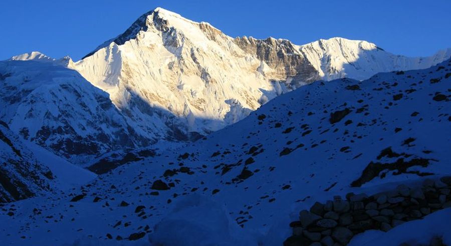 Cho Oyu from Gokyo Valley