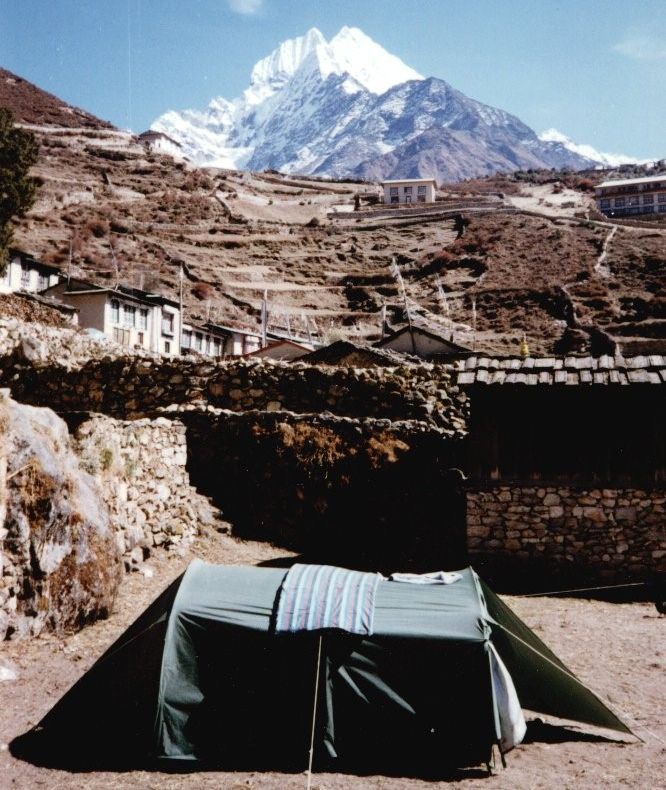 Mt.Thamserku from Namche Bazaar