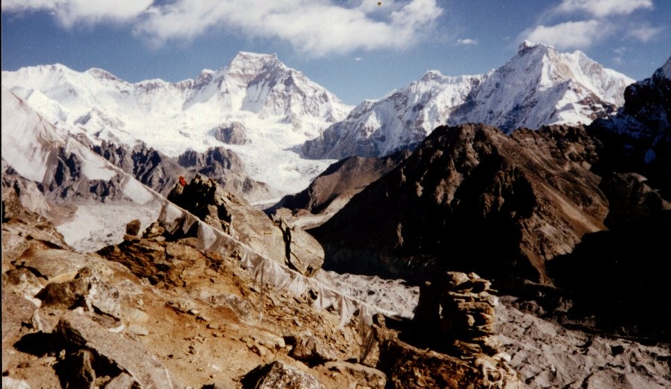 Gyachung Kang and Cha Kung from Gokyo Ri