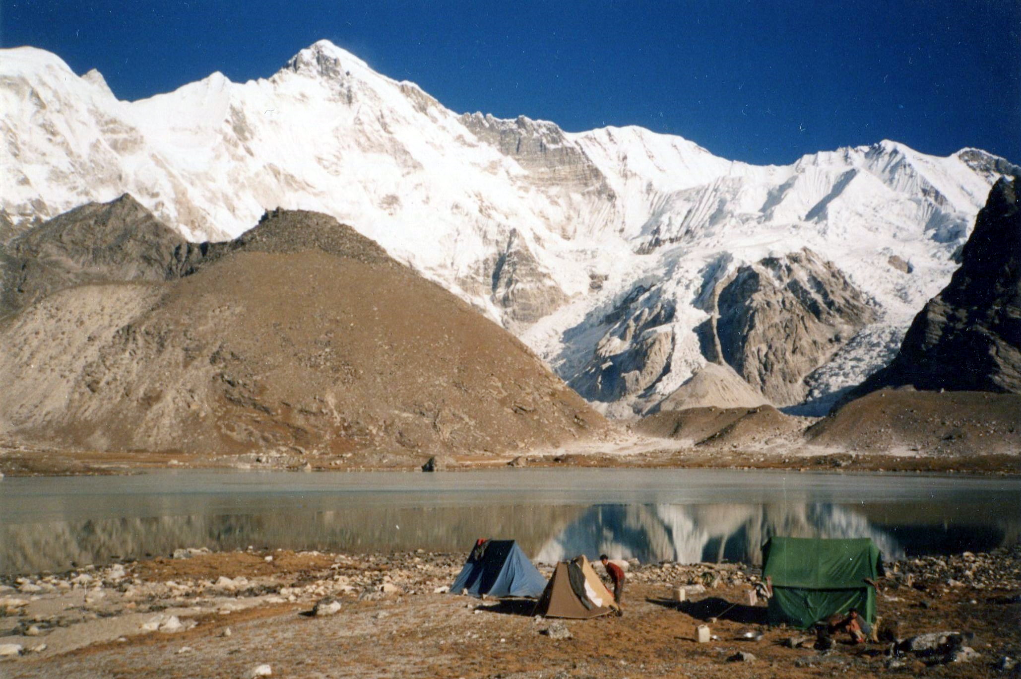 Cho Oyu from the Khumbu Panch Pokhari