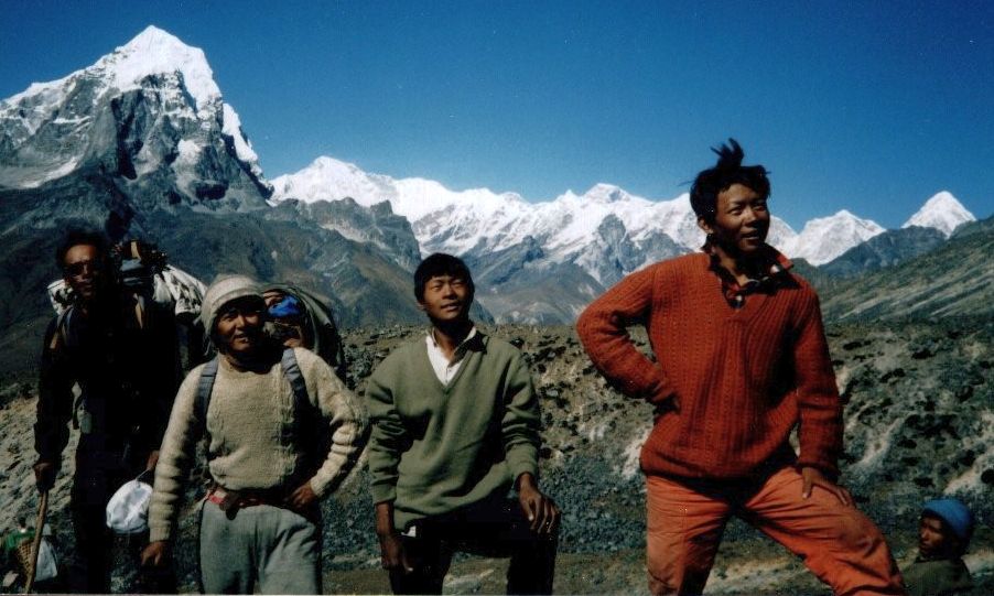 Mt.Taboche and the Khumbu Himal after descent from Mingbo La