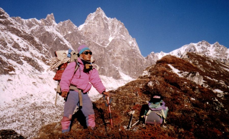 Balephi Glacier in the Jugal Himal