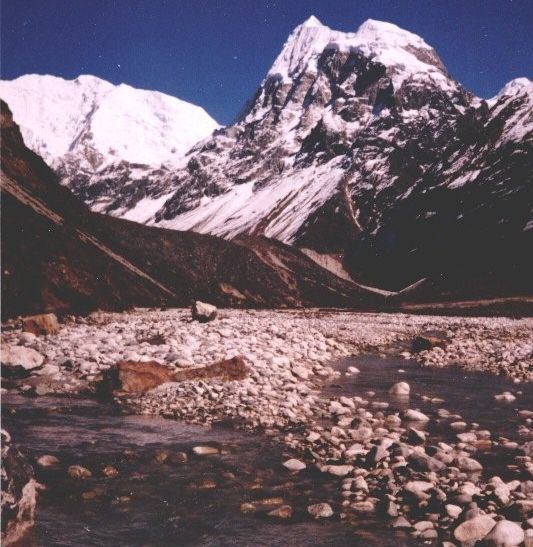 Dom Blanc and Langshisa Ri from the Langtang Khola