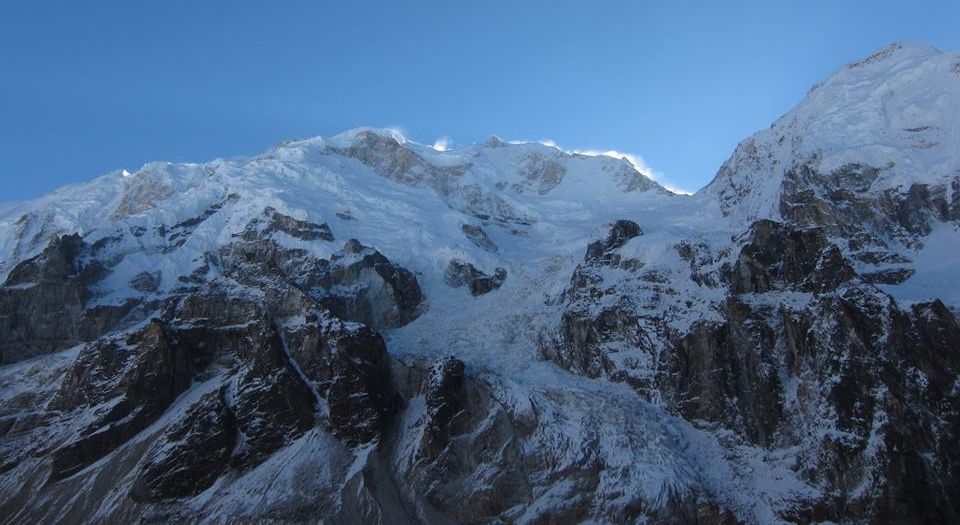Mount Kabru on ascent to Oktang