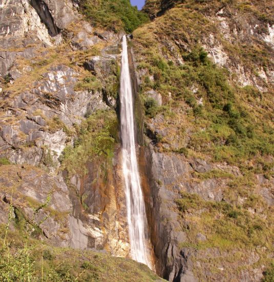 Waterfall in Gunsa Khola Valley