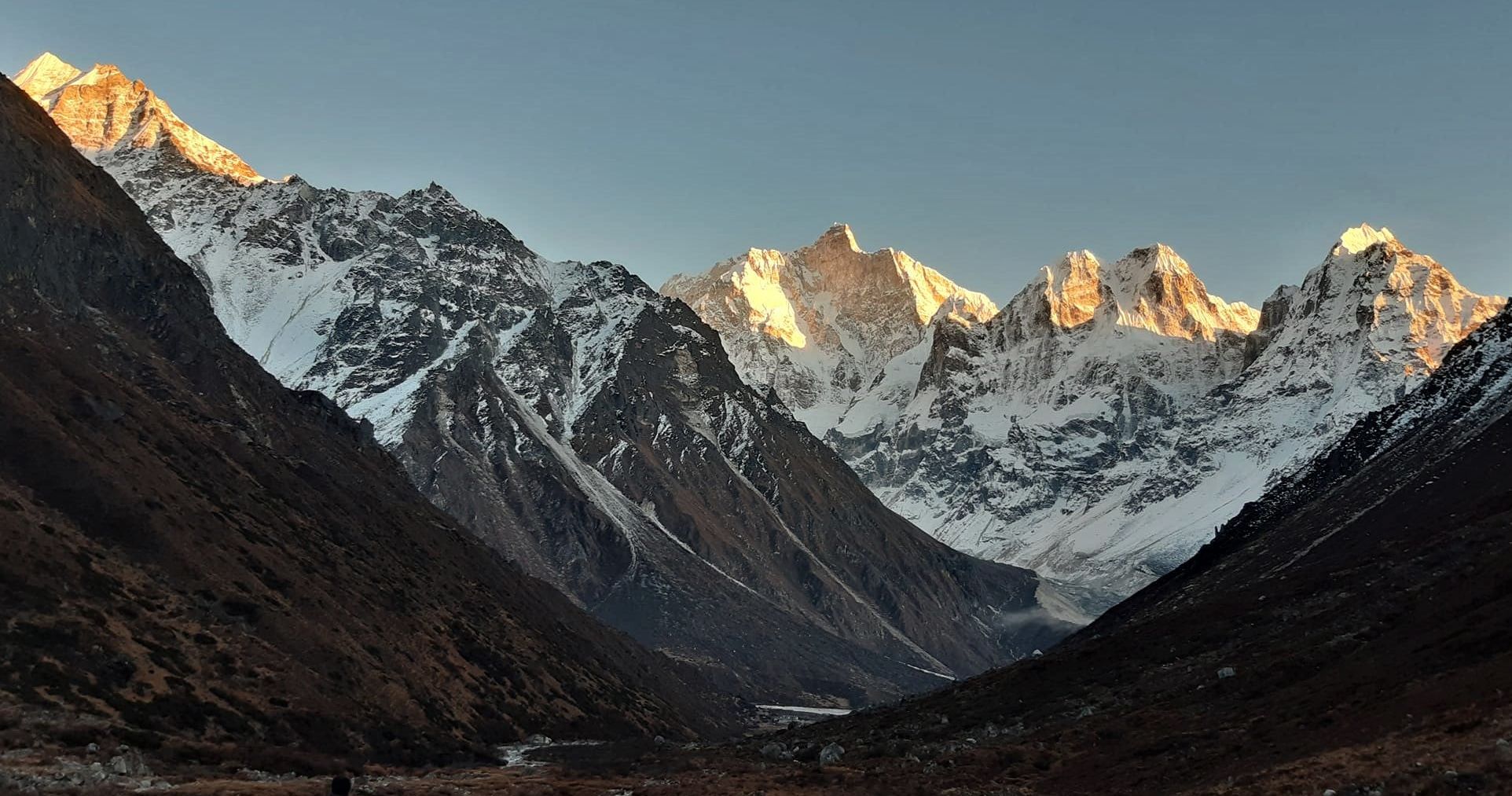 Mount Jannu ( Khumbakarna ) Sobithongie, Phole and Khabur from Kambachen in the Ghunsa Khola Valley