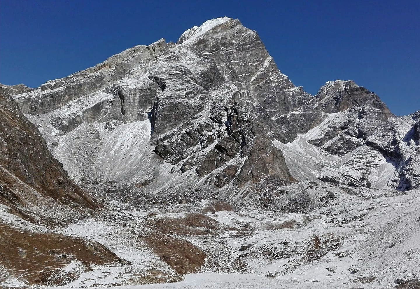 Lobuje Peak above the Khumbu Glacier