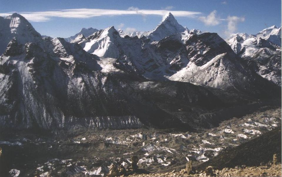 Ama Dablam and the Khumbu Glacier from Kallar Pattar