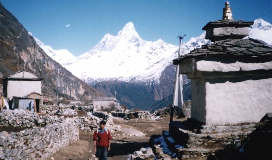 Ama Dablam from Kumjung Village