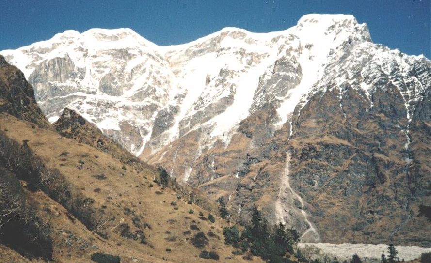 Himal Chuli ( 7893m ) on the approach to the Chuling Glacier from Rupina La