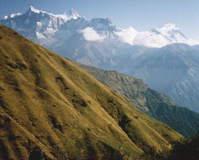 Annapurnas IV & II and the Lamjung Himal