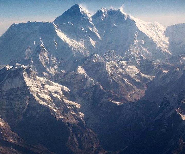 Everest and Lhotse from Parchamo