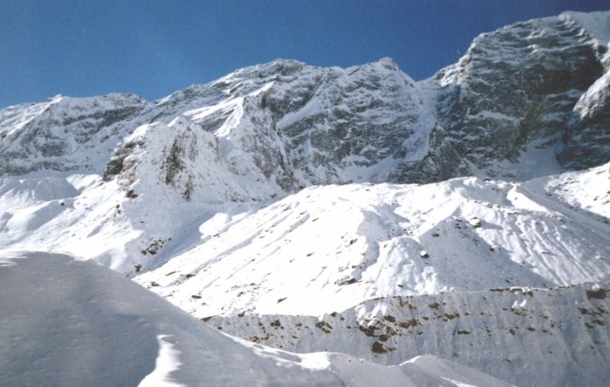 South Annapurna Glacier on approach to the Sanctuary