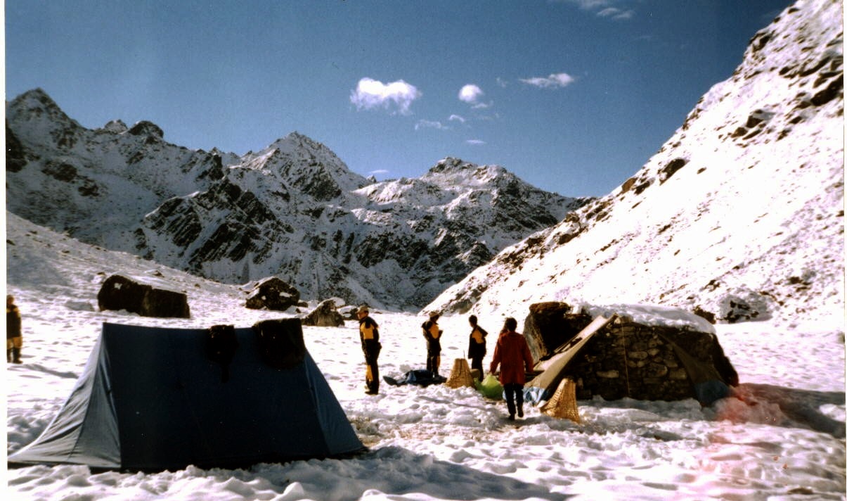 Gyajo La from camp at Thare Teng