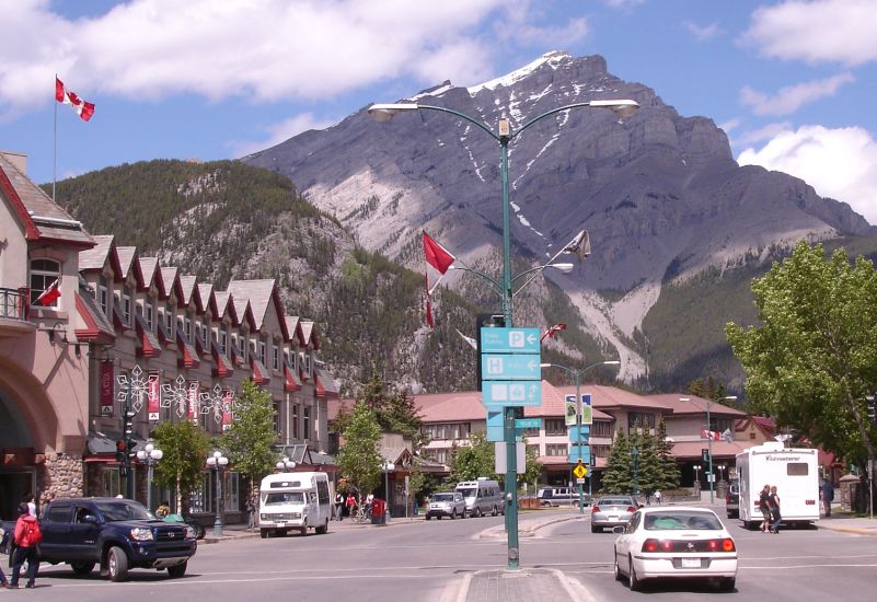 Cascade Mountain above Banff in the Canadian Rockies