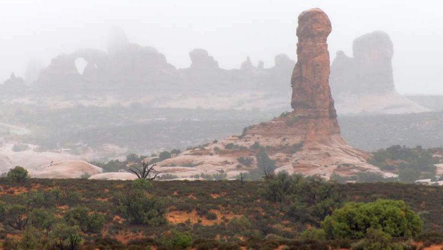 Rock Pinnacle in Arches National Park