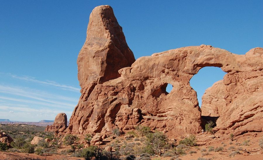 Turret Arch in Windows Section of Arches National Park