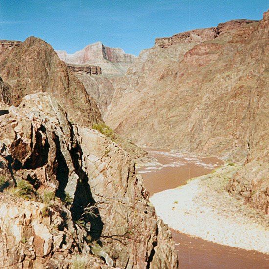 Colorado River in Valley Floor of the Grand Canyon