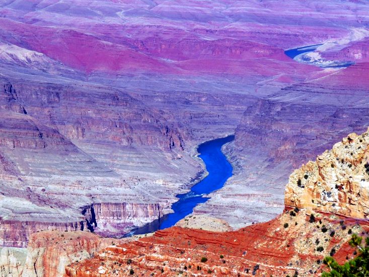 Colorado River in Valley Floor of the Grand Canyon