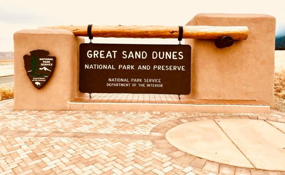 Signpost at The Great Sand Dunes