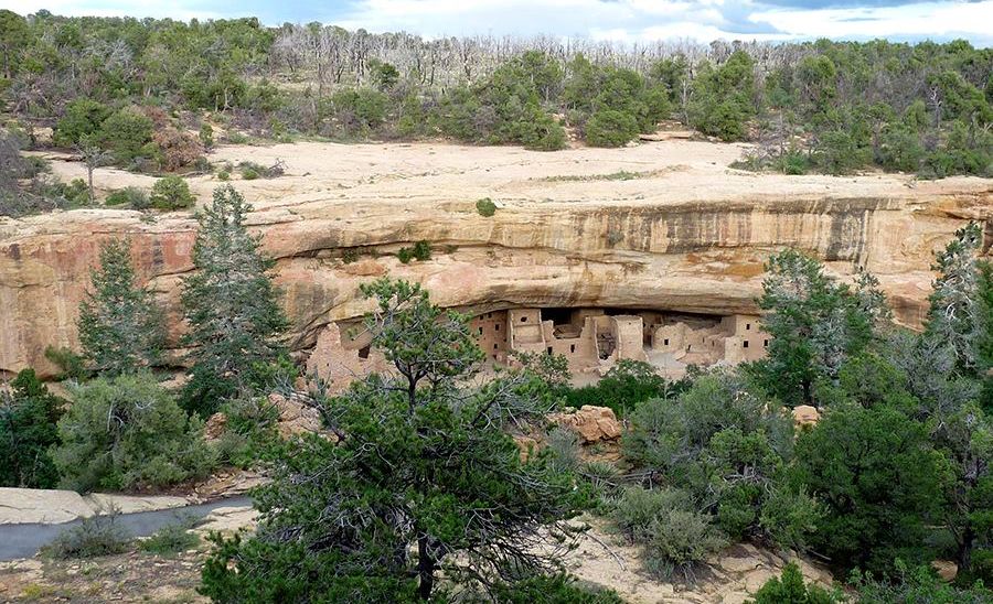 Cliff dwellings at Cliff Palace on Mesa Verde