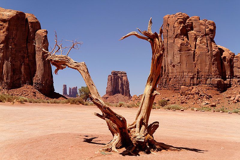 Sandstone Buttes in Monument Valley