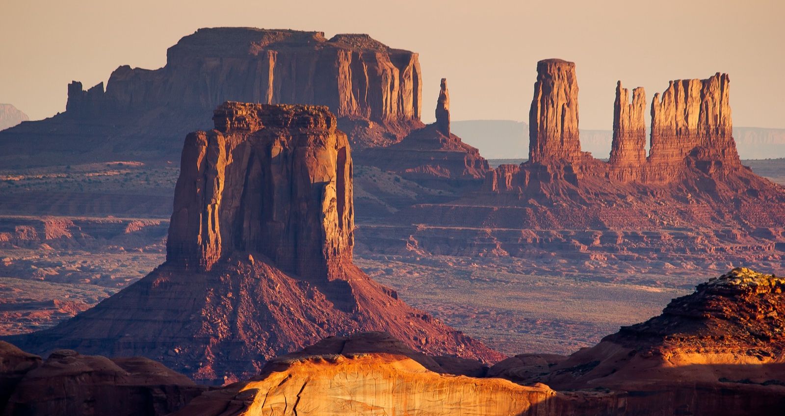 Buttes in Monument Valley