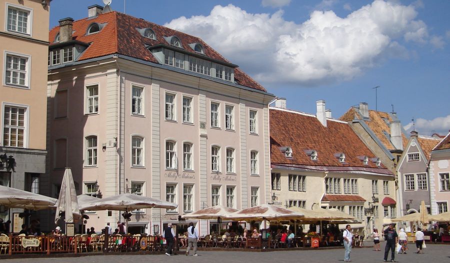 Town Hall Square in Tallin - capital City of Estonia