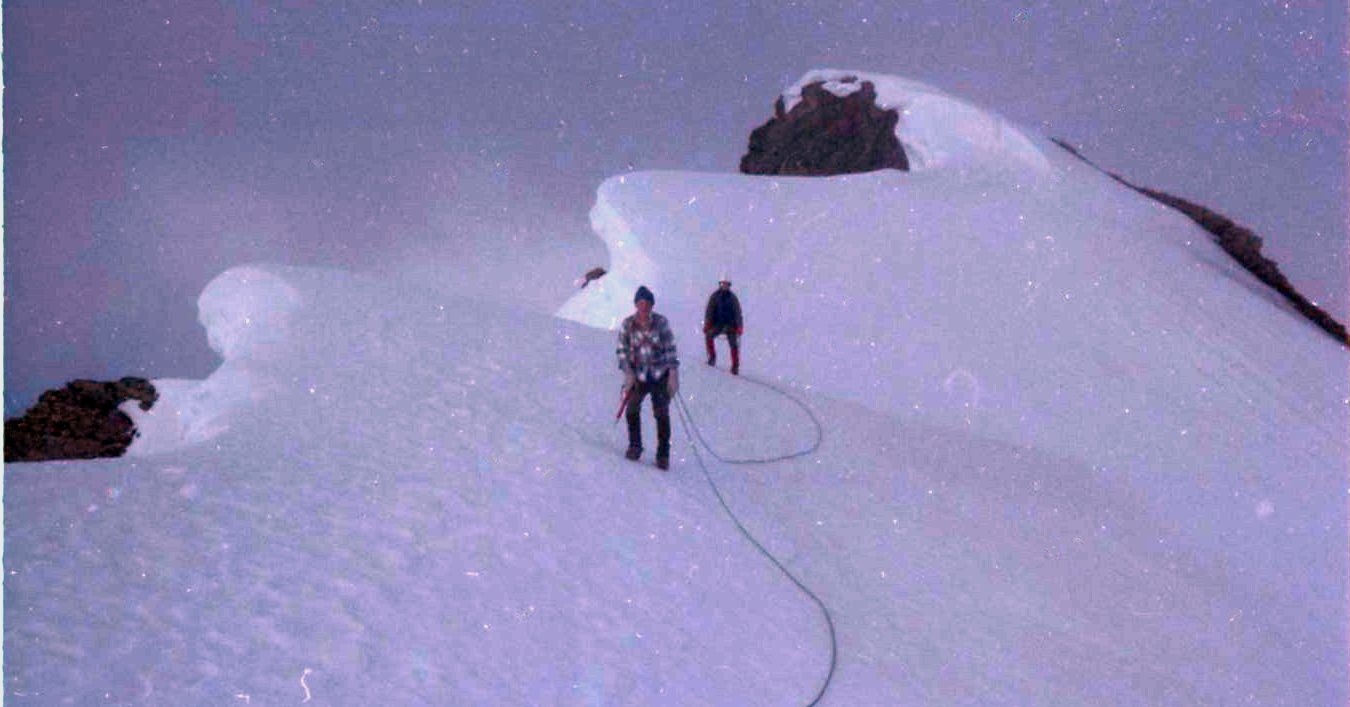 Summit ridge of the Balmhorn in the Bernese Oberlands