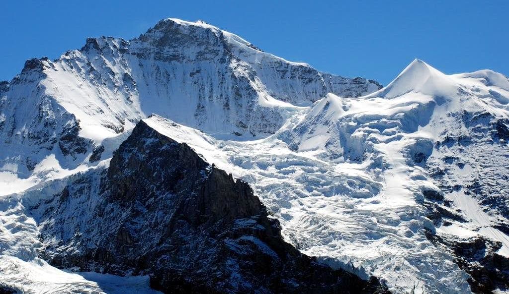 The Jungfrau in the Bernese Oberlands Region of the Swiss Alps