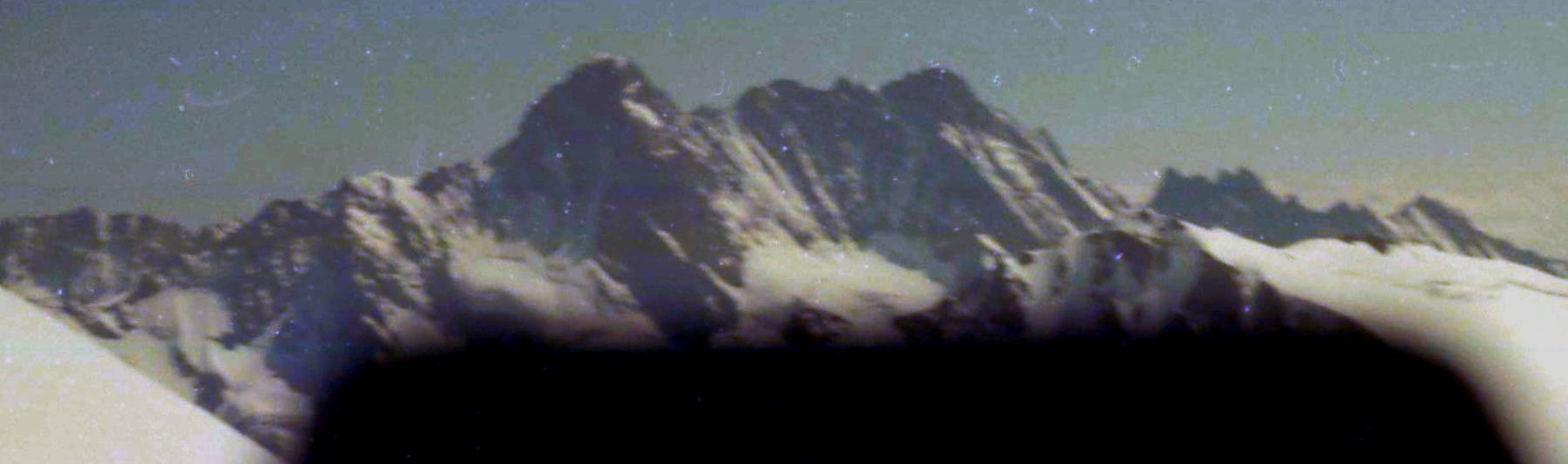 Schreckhorn and Lauteraarhorn from Monch