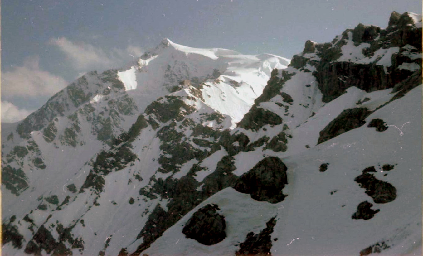 The Ortler on ascent to hut