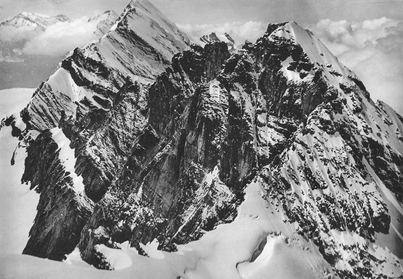 Morganhorn and Gspalthorn in the Bernese Oberlands of the Swiss Alps