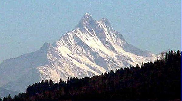 Finsteraarhorn - highest peak in the Bernese Oberlands of the Swiss Alps