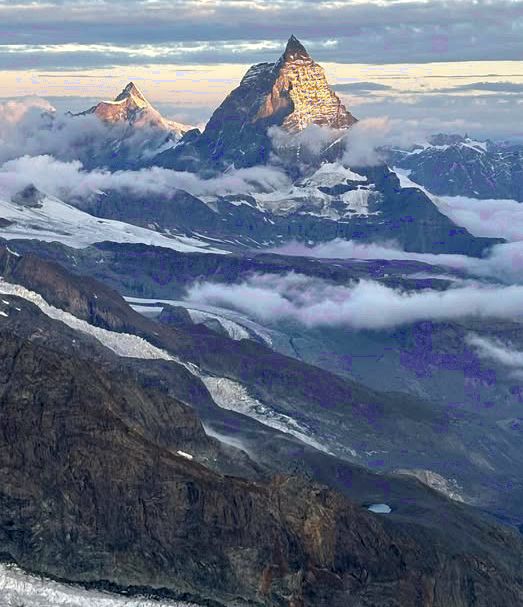 Dent D'Herens and Matterhorn
