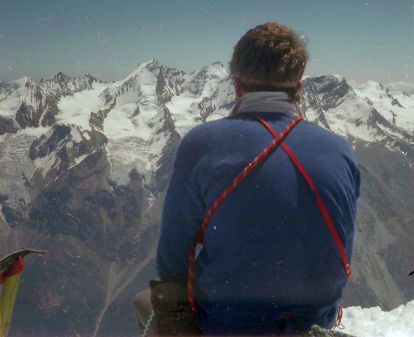 Dom and Taschhorn from  Weisshorn ( 4505 metres )