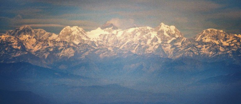 Aerial view of Mount Everest