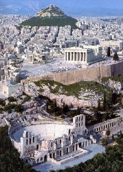 Mount Lykavittos in Athens
