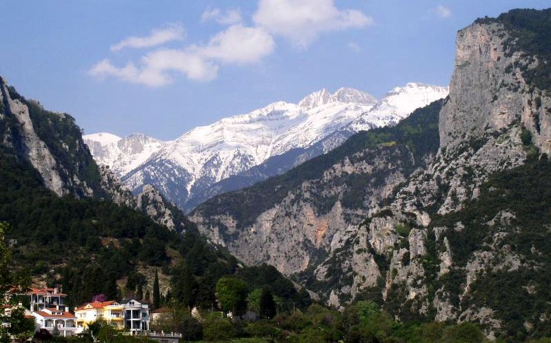 Mount Olympus from Litochoro