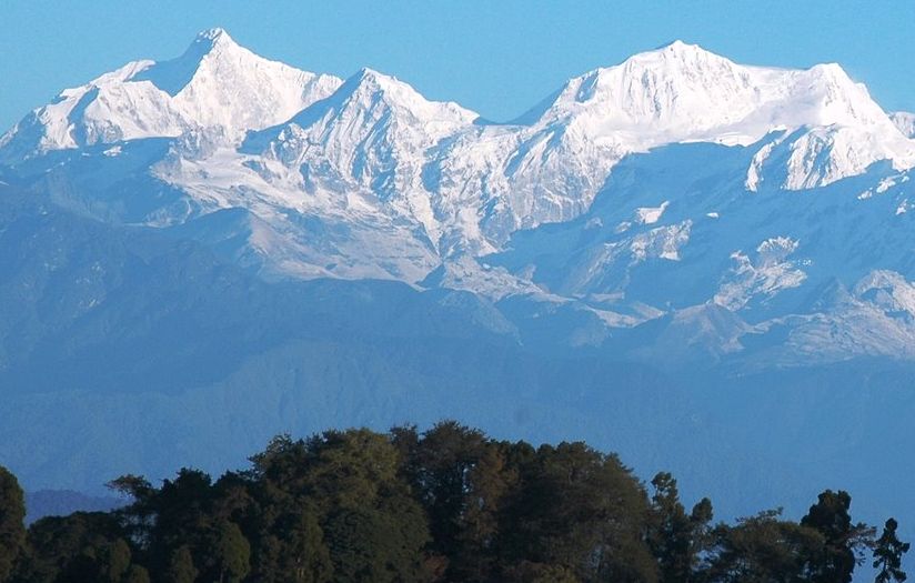 Kangchenjunga Range from Sikkim in NE India