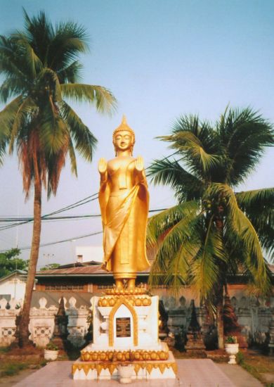 Buddha Statue in Vientiane Wat