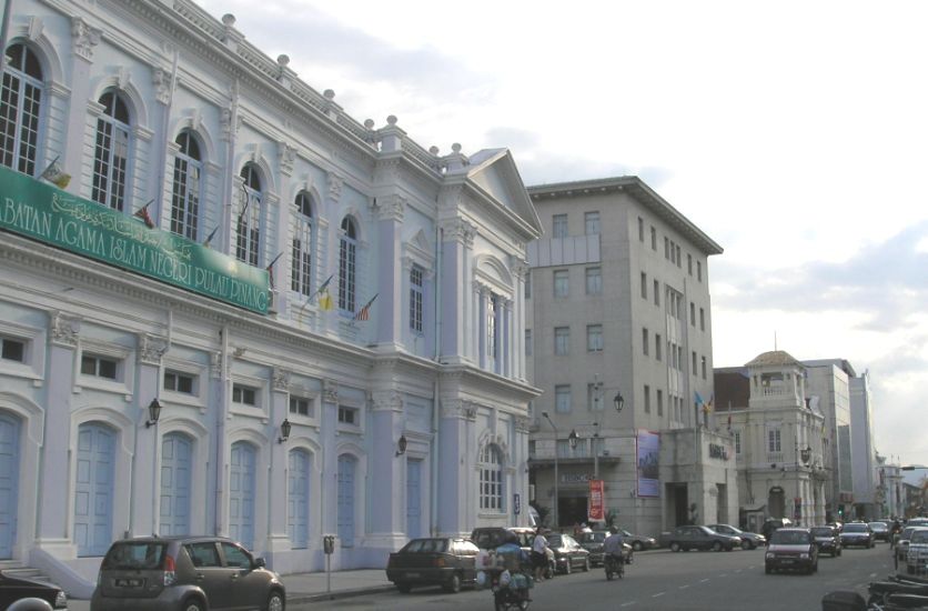 Beach Street in Georgetown on Penang