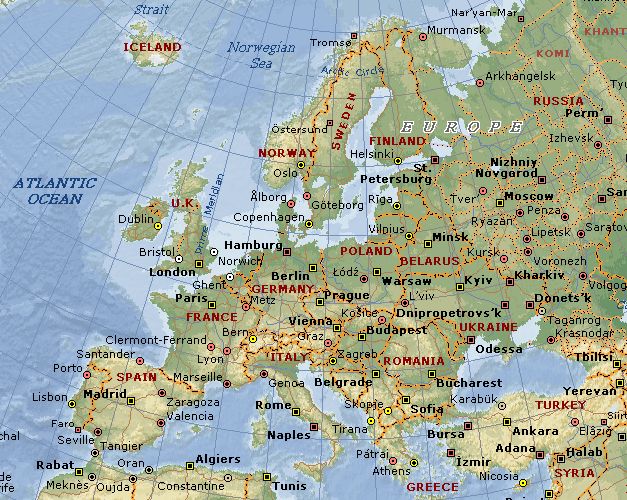 Map of Europe