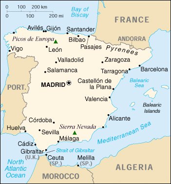 Map of Spain