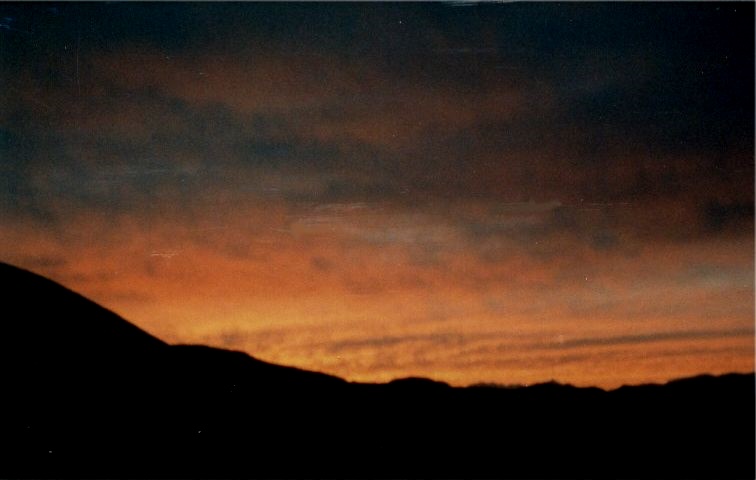 Sunset in the sub-sahara of Morocco