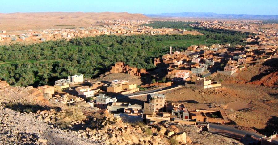 Tinerhir in the sub-sahara