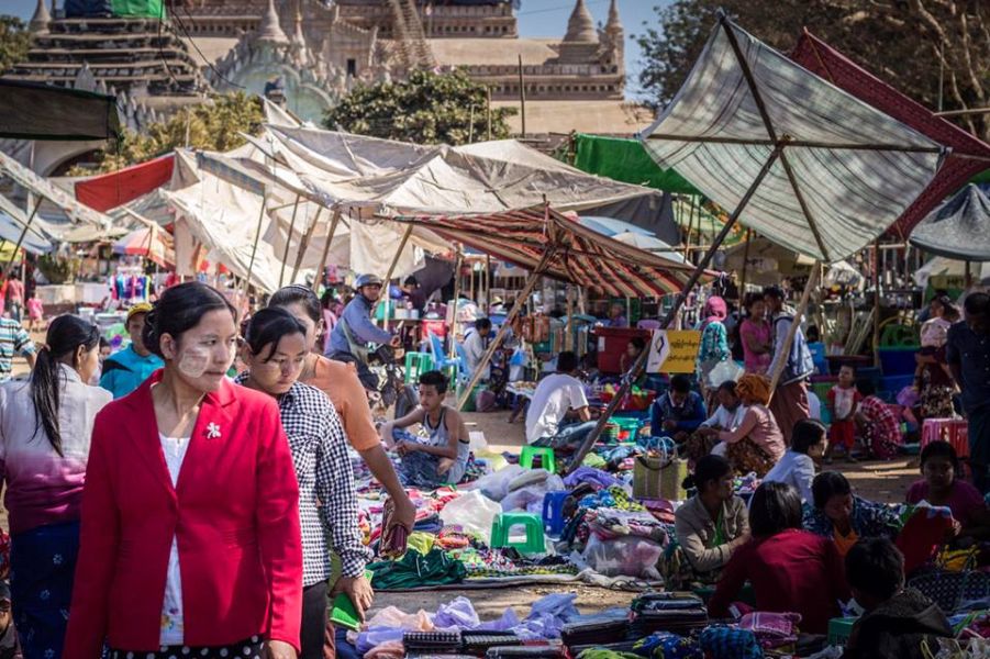 Local Market in Bagan
