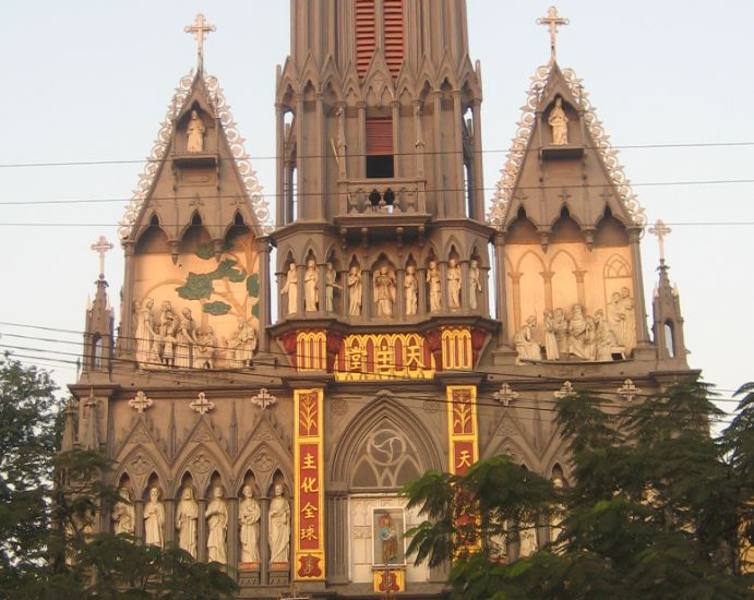 St. Joseph's Catholic Church in Mandalay in northern Myanmar / Burma