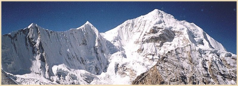 Mt.Baruntse from c6000m above Makalu Advanced Base